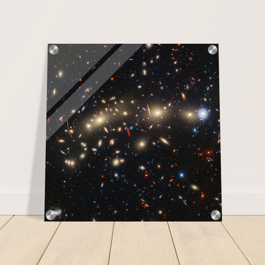 NASA - Poster - Acrylic - 29. MACS 0416 (Hubble ACS and WFC3 + Webb NIRCam Image) - James Webb Space Telescope Acrylic Print TP Aviation Art