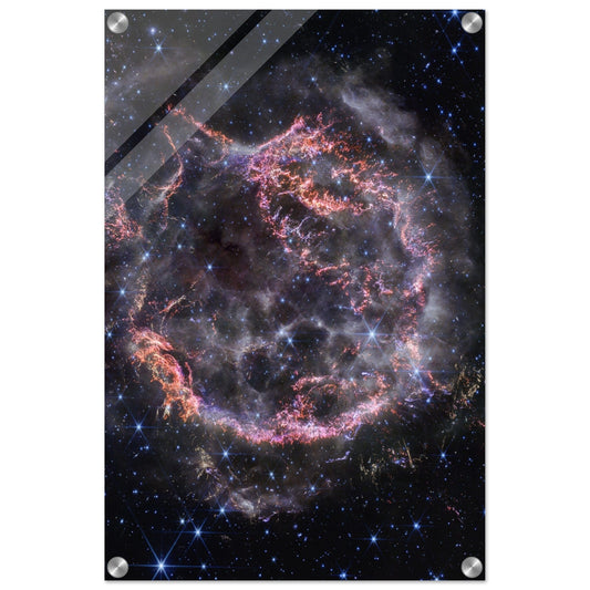 NASA - Poster - Acrylic - 31. Cassiopeia A (NIRCam Image) - James Webb Space Telescope Acrylic Print TP Aviation Art 40x60 cm / 16x24″