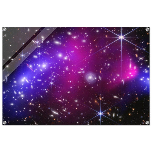 NASA - Poster - Acrylic - 38. Bullet Cluster (Webb and Chandra Image) - James Webb Space Telescope - Acrylic Print Acrylic Print TP Aviation Art 60x90 cm / 24x36″