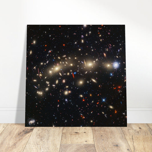 NASA - Poster - Aluminum - 29. MACS 0416 (Hubble ACS and WFC3 + Webb NIRCam Image) - James Webb Space Telescope Aluminum Print TP Aviation Art 50x50 cm / 20x20″