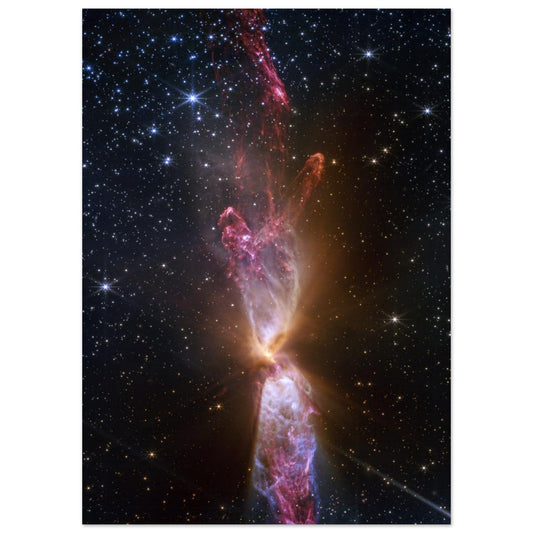 NASA - Poster - Aluminum - 34. Actively Forming Star System Lynds 483 (NIRCam Image) - James Webb Space Telescope Aluminum Print TP Aviation Art 50x70 cm / 20x28″