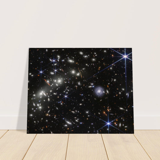 NASA - Poster - Aluminum - 37. Bullet Cluster (NIRCam Image) - James Webb Space Telescope Aluminum Print TP Aviation Art