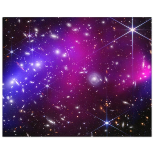 NASA - Poster - Aluminum - 38. Bullet Cluster (Webb and Chandra Image) - James Webb Space Telescope Aluminum Print TP Aviation Art 40x50 cm / 16x20″