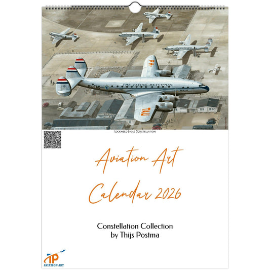 Thijs Postma - Aviation Art Calendar 2026 - Constellation Collection Calendar TP Aviation Art