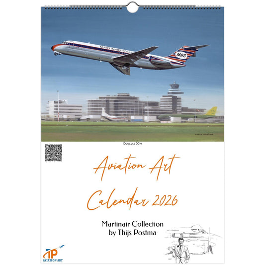 Thijs Postma - Aviation Art Calendar 2026 - Martinair Collection Calendar TP Aviation Art
