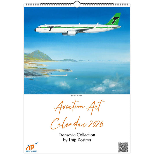 Thijs Postma - Aviation Art Calender 2026 - Transavia Collection Calendar TP Aviation Art