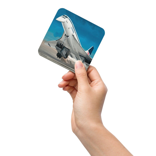 Thijs Postma - Coaster - Aerospatiale-BAe Concorde Taking Off Coasters TP Aviation Art