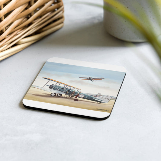 Thijs Postma - Coaster - Boeing 40 Getting Aboard Coasters TP Aviation Art 