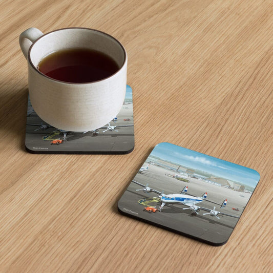 Thijs Postma - Coaster - Lockheed L-1049 Super Constellation PH-LKC 1965 Coasters TP Aviation Art