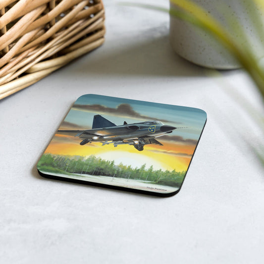 Thijs Postma - Coaster - SAAB J-35 Draken Coasters TP Aviation Art