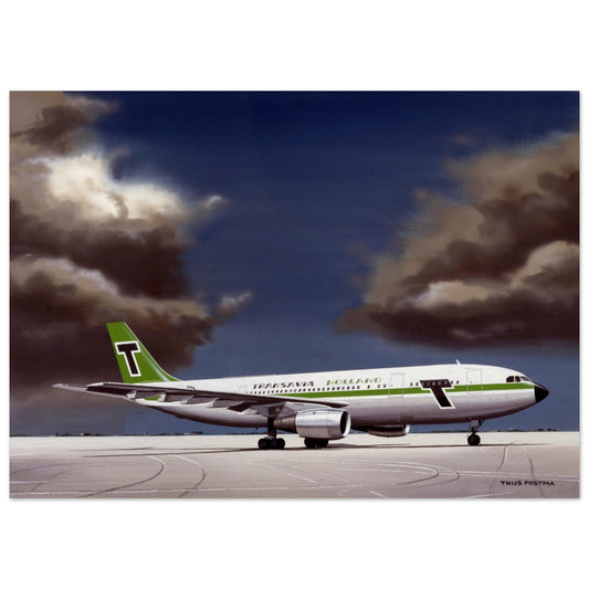 Thijs Postma - Poster - Airbus A300 Transavia Poster Only TP Aviation Art 50x70 cm / 20x28″