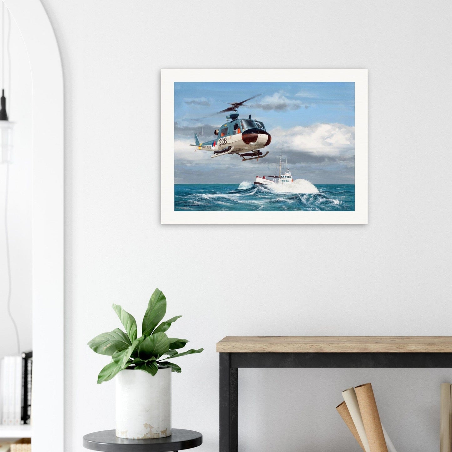 Thijs Postma - Poster - Augusta-Bell 204 MLD Poster Only TP Aviation Art