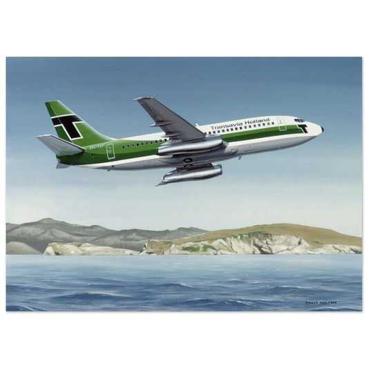 Thijs Postma - Poster - Boeing 737-200 Transavia Türkiye Poster Only TP Aviation Art 50x70 cm / 20x28″