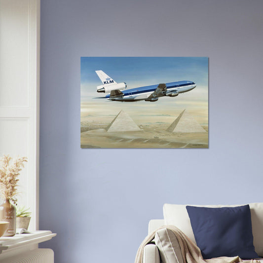 Thijs Postma - Poster - Douglas DC-10 KLM Pyramides Poster Only TP Aviation Art