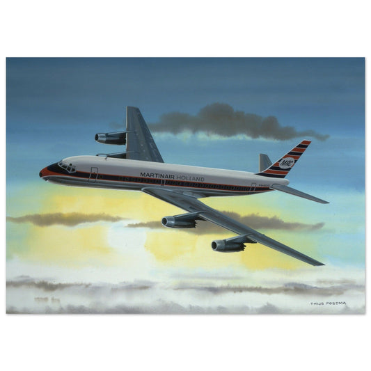 Thijs Postma - Poster - Douglas DC-8 Martinair Poster Only TP Aviation Art 50x70 cm / 20x28″