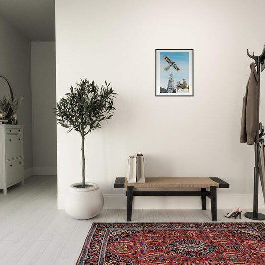 Thijs Postma - Poster - Fokker Spin No. 3 Haarlem Bavo Tower - Metal Frame Poster - Metal Frame TP Aviation Art