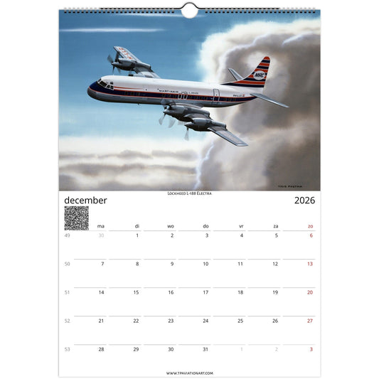 Thijs Postma - Vleugels van Verbeelding - Martinair Kalender 2026 Calendar TP Aviation Art