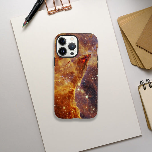 NASA - Phone Case Tough - 9. Pillars of Creation (NIRCam Image) - James Webb Space Telescope Phone Case TP Aviation Art