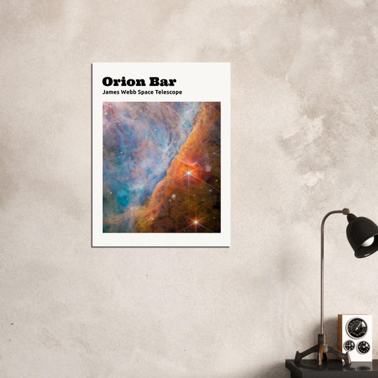 NASA - Poster - 19. Orion Bar (NIRCam Image) - James Webb Space Telescope Poster Only TP Aviation Art