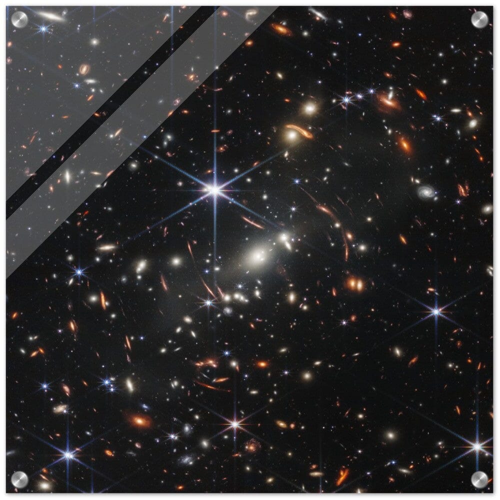 ARTCANVAS Nasa Hubble Telescope Galaxy good Cluster Warping Space And Time Canvas Art Print