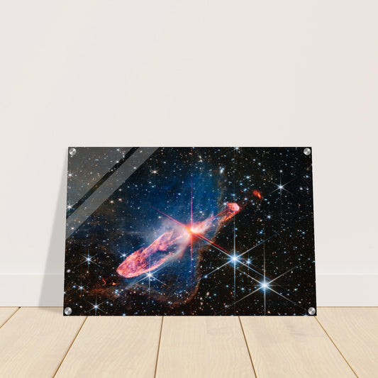 NASA - Poster - Acrylic - 22. Herbig-Haro 46/47 (NIRCam Image) - James Webb Space Telescope Acrylic Print TP Aviation Art 50x75 cm / 20x30″