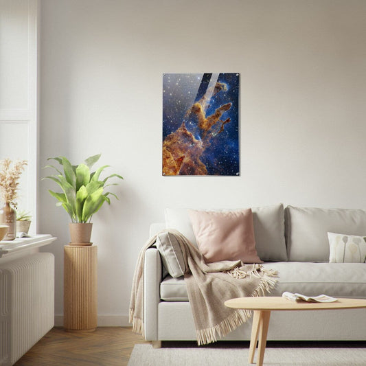 NASA - Poster - Acrylic - 9. Pillars of Creation (NIRCam Image) - James Webb Space Telescope Acrylic Print TP Aviation Art
