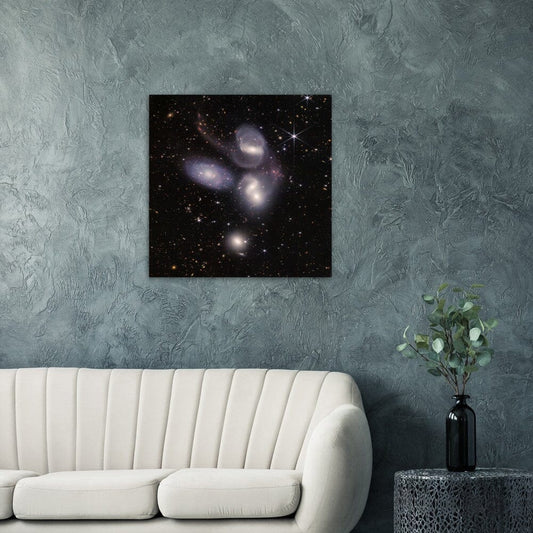 NASA - Poster - Aluminum - 4b. Stephan's Quintet (NIRCam Only) - James Webb Space Telescope Aluminum Print TP Aviation Art