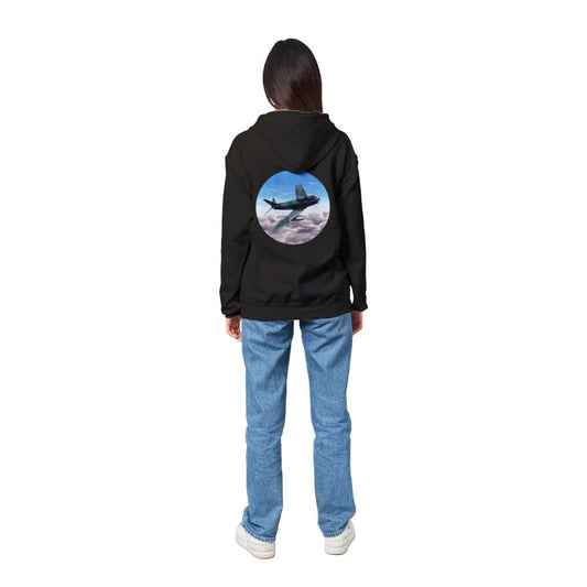 Thijs Postma - Hoodie - Canadair Sabre Mk.5 Luftwaffe - Classic Unisex Zip Hoodie TP Aviation Art