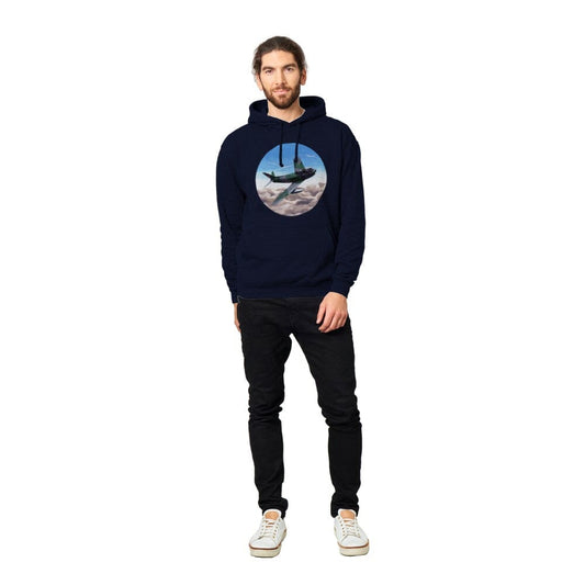 Thijs Postma - Hoodie - Canadair Sabre Mk.5 Luftwaffe - Premium Unisex Pullover Hoodie TP Aviation Art