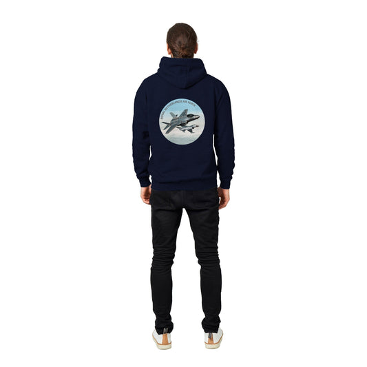 Thijs Postma - Hoodie - F-35 JSF Next To F-16 - Premium Unisex Pullover Hoodie TP Aviation Art