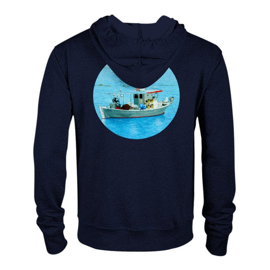 Thijs Postma - Hoodie - Fisherman's Boat Greece - Classic Unisex Zip Hoodie TP Aviation Art