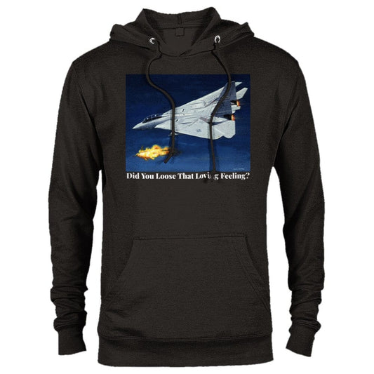 Thijs Postma - Hoodie - Grumman F-14 Tomcat Downing A MiG-23 - Premium Unisex Pullover Hoodie TP Aviation Art Black XS