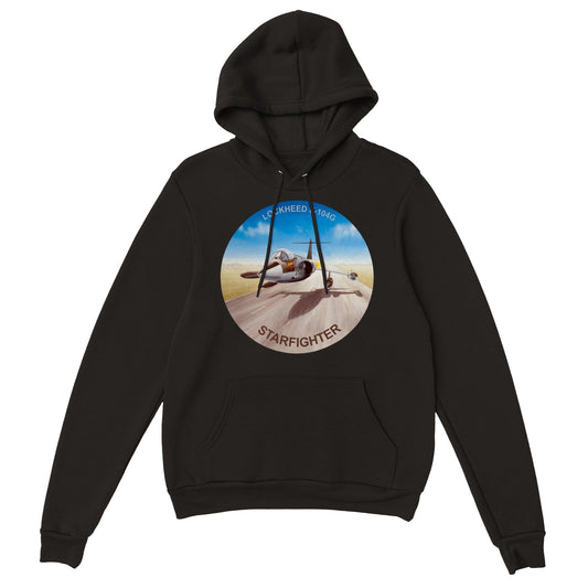 Thijs Postma - Hoodie - Lockheed F-104G KLu D-8332 On The Deck - Premium Unisex Pullover Hoodie TP Aviation Art