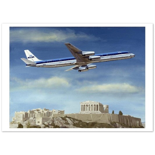 Thijs Postma - Poster - 1967 Douglas DC-8-63 Acropolis Poster Only TP Aviation Art