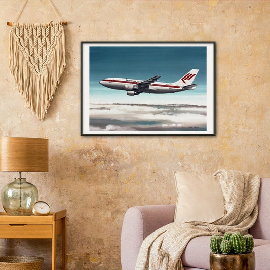 Thijs Postma - Poster - Airbus A310 Martinair - Metal Frame Poster - Metal Frame TP Aviation Art