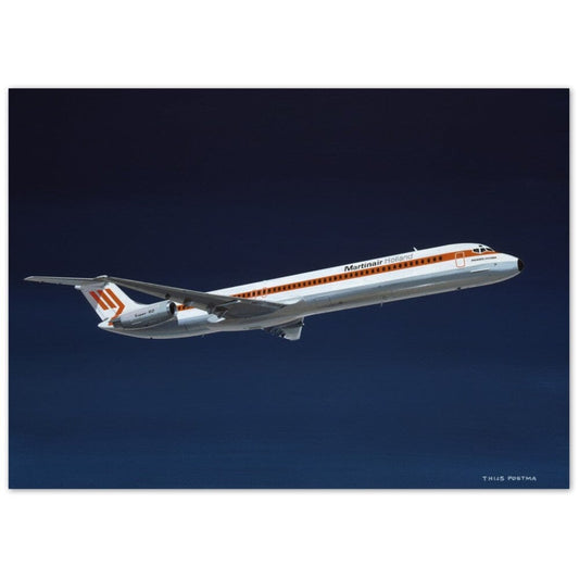 Thijs Postma - Poster - Aluminum - Douglas DC-9 MD-82 Martinair Aluminum Print TP Aviation Art