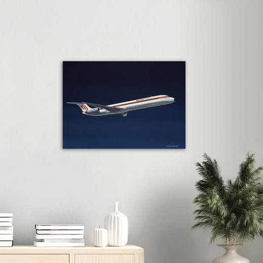 Thijs Postma - Poster - Aluminum - Douglas DC-9 MD-82 Martinair Aluminum Print TP Aviation Art