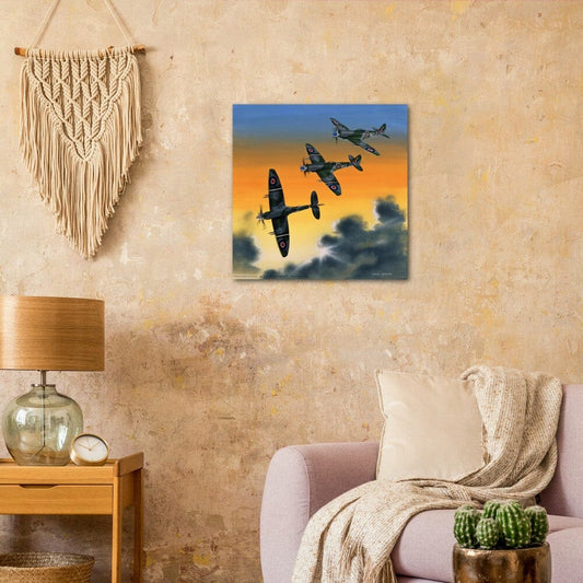 Thijs Postma - Poster - Aluminum - Supermarine Spitfire Mk.24 In HongKong Aluminum Print TP Aviation Art