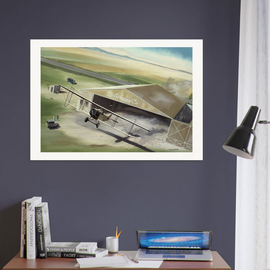 Thijs Postma - Poster - Barnstorming With Curtiss JN 'Jenny' Poster Only TP Aviation Art