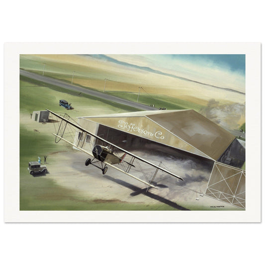 Thijs Postma - Poster - Barnstorming With Curtiss JN 'Jenny' Poster Only TP Aviation Art 70x100 cm / 28x40″