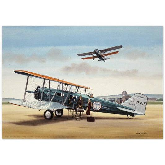 Thijs Postma - Poster - Boeing 40 Getting Aboard Poster Only TP Aviation Art