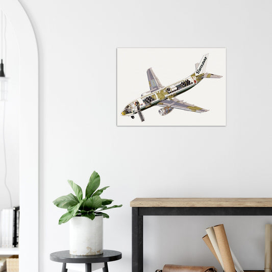 Thijs Postma - Poster - Boeing 737-300 Transavia Cutaway Poster Only TP Aviation Art