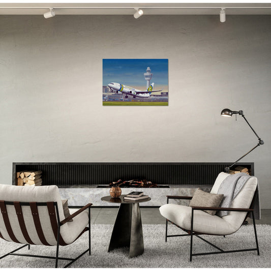 Thijs Postma - Poster - Boeing 737-800 Transavia Schiphol Airport Poster Only TP Aviation Art