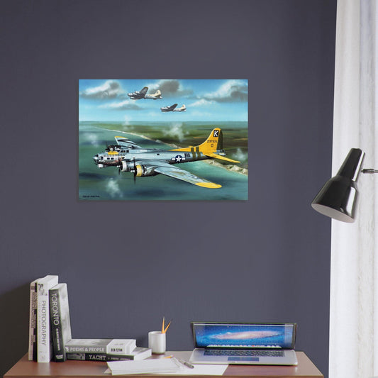 Thijs Postma - Poster - Boeing B-17G Flying Fortress British Coast Poster Only TP Aviation Art