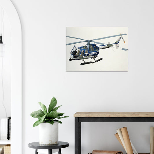 Thijs Postma - Poster - Bolkow Bo-105 Cutaway Poster Only TP Aviation Art