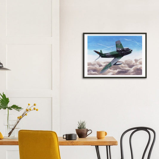 Thijs Postma - Poster - Canadair Sabre Mk.5 Luftwaffe - Metal Frame Poster - Metal Frame TP Aviation Art