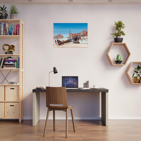 Thijs Postma - Poster - De Havilland DH.9 RAF Emergency Landing 1918 Poster Only TP Aviation Art