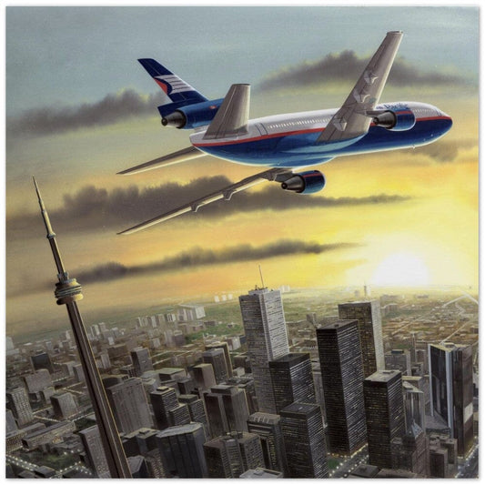 Thijs Postma - Poster - Douglas DC-10 CPA Over Toronto Poster Only TP Aviation Art