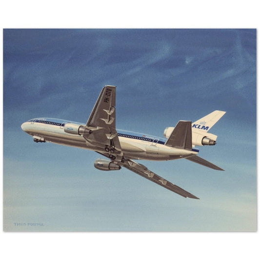 Thijs Postma - Poster - Douglas DC-10 PH-DTB In 1974 Poster Only TP Aviation Art
