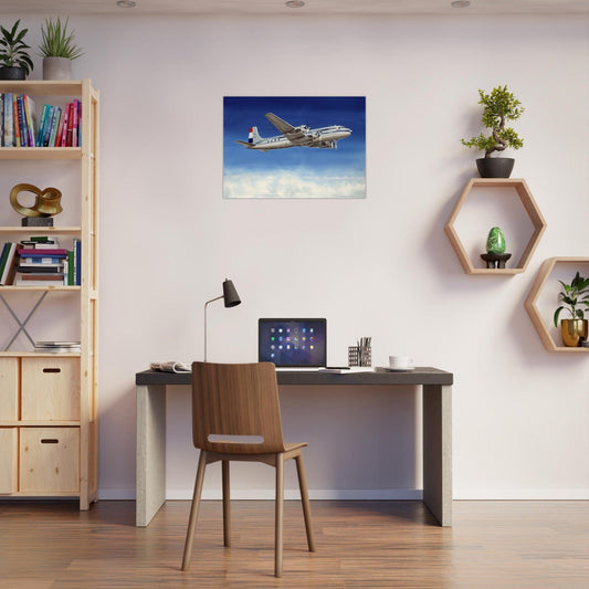 Thijs Postma - Poster - Douglas DC-6 KLM PH-TDI Poster Only TP Aviation Art